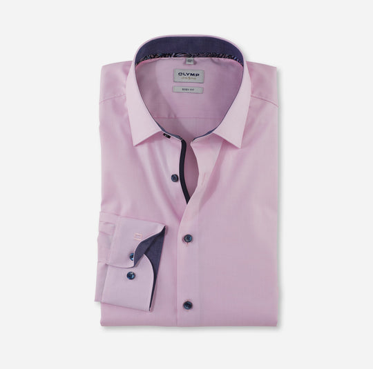 Olymp Body Fit Shirt Pink 2014/54/31
