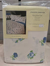 Charlotte Andersen 100% Brushed Cotton Sheet Set - Blue Flower