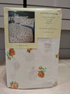 Charlotte Andersen 100% Brushed Cotton Sheet Set - Orange Flower