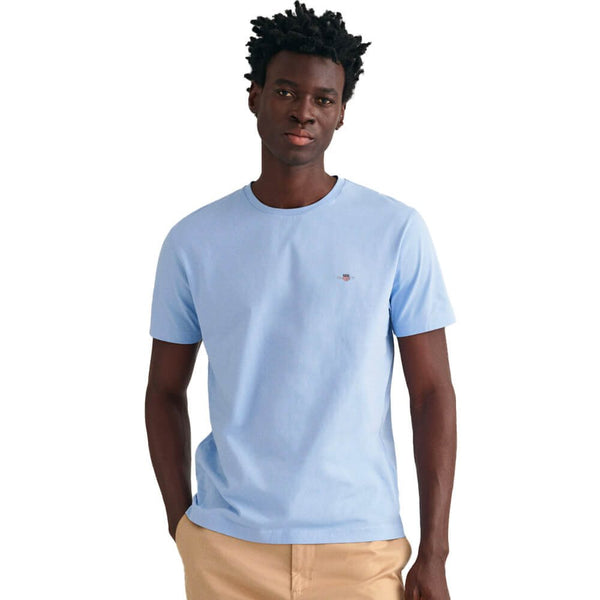 Gant Regular Shield SS T-Shirt - Capri Blue