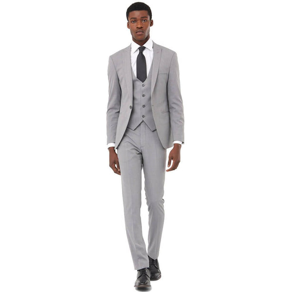 Benetti Travis Antoine 3 Piece Suit - Silver