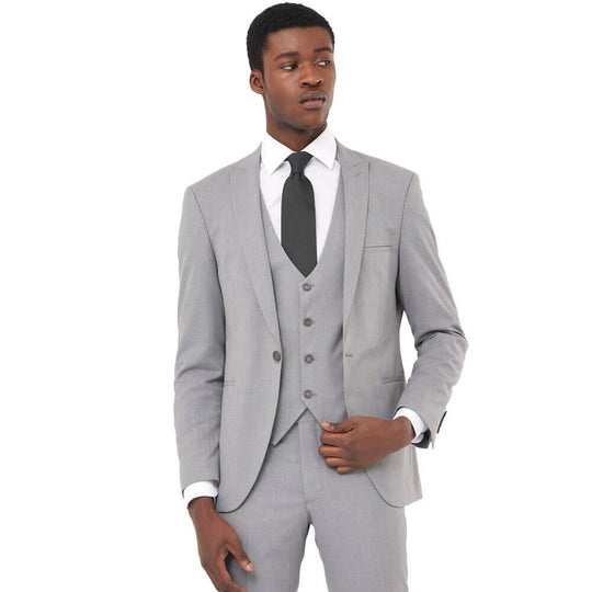Benetti Travis Antoine 3 Piece Suit - Silver