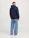 Jack & Jones Outdoor Logo Sweat Hood - Navy Blazer