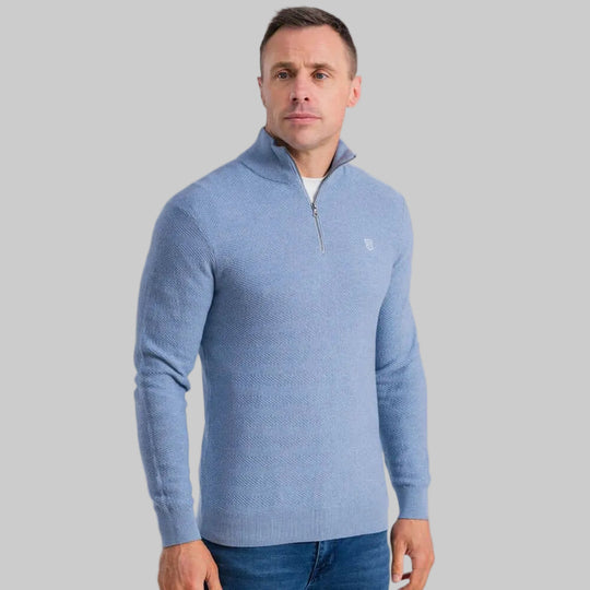 Tommy Bowe XV Kings Ottawa Half Zip Knit - Aerospace