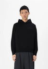 Jack & Jones Interlude Tonal Back Print Sweat Hood - Black