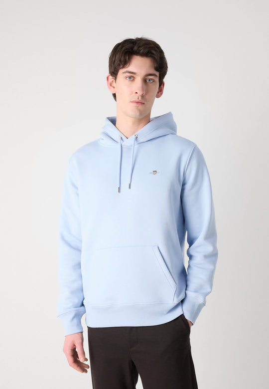Gant Reg Shield Hoodie - Fresh Blue
