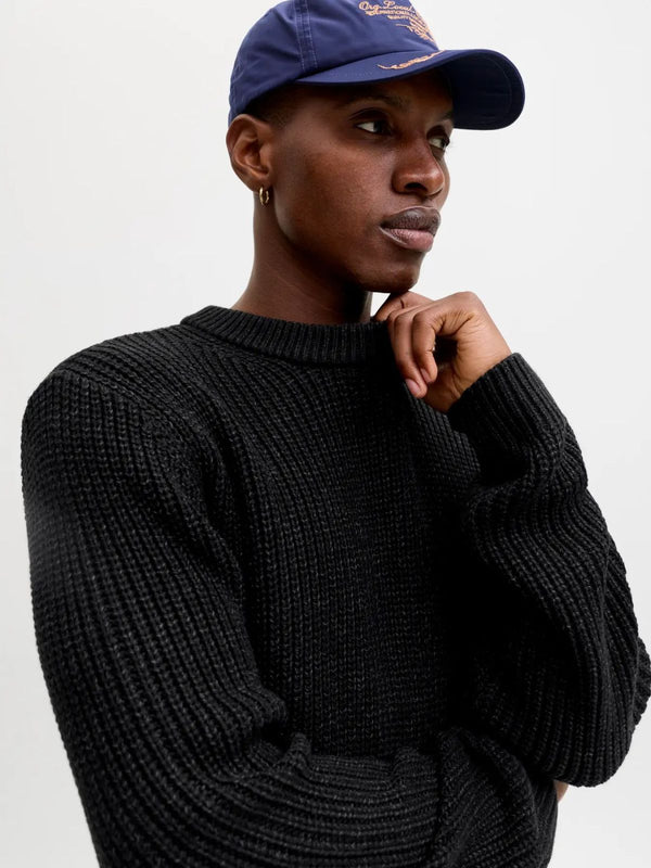 Jack & Jones Bleecker Knit Crew Neck - Sky Captain/Sea Salt