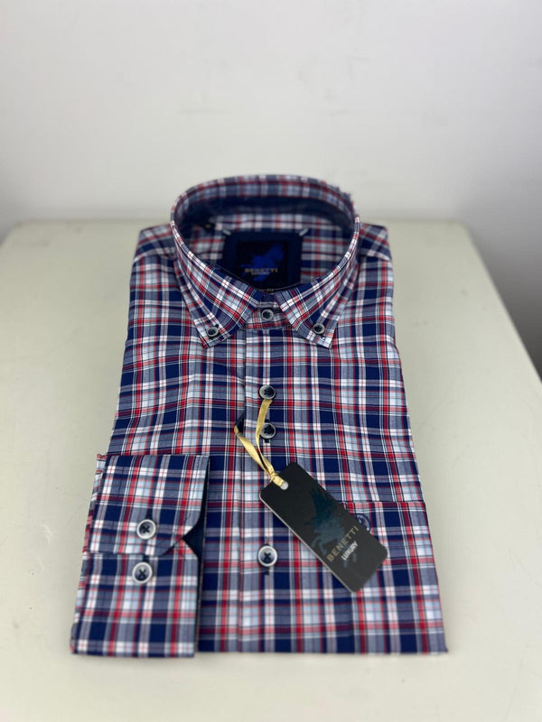 Benetti Victor Shirt - Wine