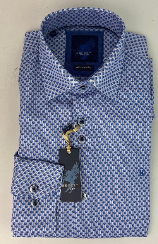 Benetti Tucker Shirt - Sky