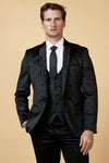 Marc Darcy Simon Velvet Blazer - Black