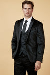 Marc Darcy Simon Velvet Blazer - Black