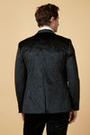 Marc Darcy Simon Velvet Blazer - Black