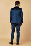 Marc Darcy Simon Velvet Blazer - Navy