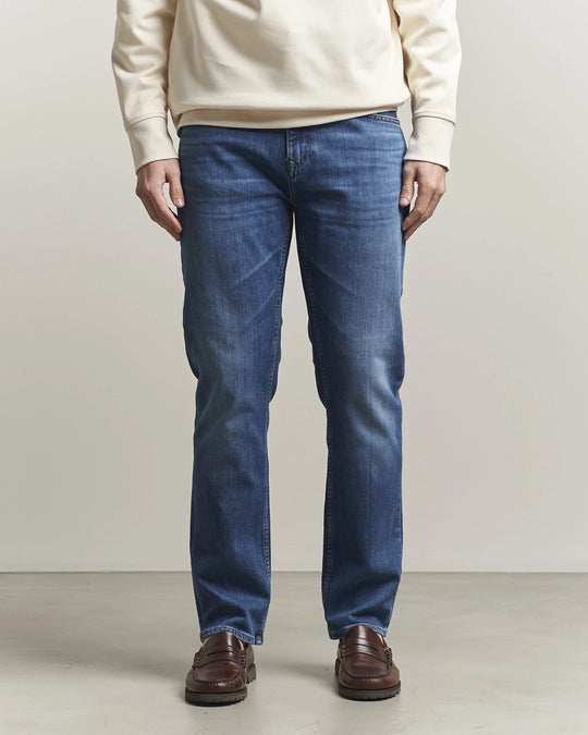 Gant Regular Gant Jeans - Mid Blue Worn In