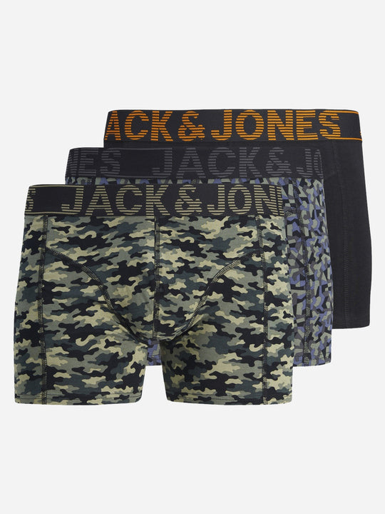 Jack & Jones Danny Trunks 3 Pack - Black [Size S]