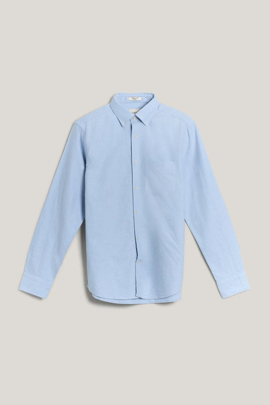 Gant Regular Oxford Dobby Dot Shirt - Light Blue