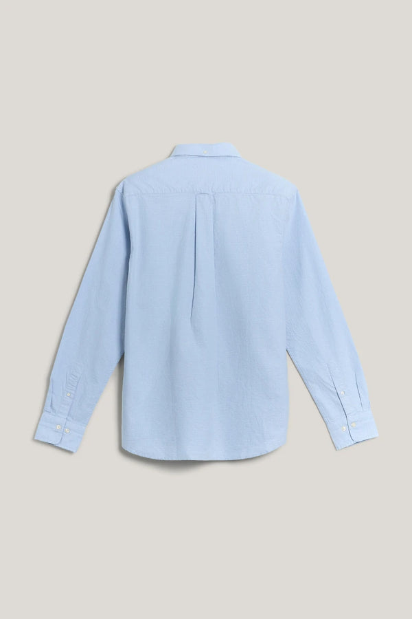 Gant Regular Oxford Dobby Dot Shirt - Light Blue