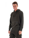 Superdry Contrast Stitch Relaxed Hoodie - Dark Grey Green