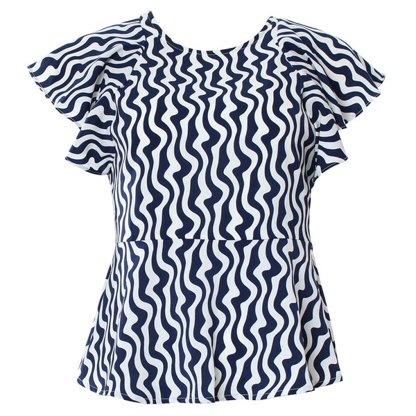 Rant & Rave Polly Top - Navy