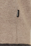 Jack & Jones Milano Stitch  Knit Half Zip - Greige Melange