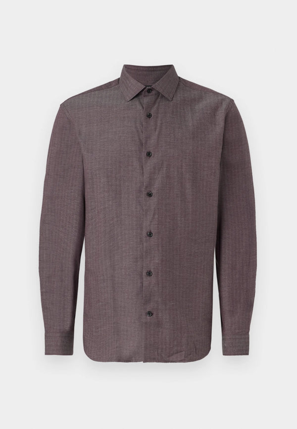 Jack & Jones Parker Melange Long Sleeve Shirt - Winetasting