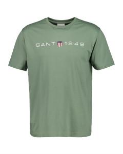 Gant Printed Graphic T-Shirt - Dry Green (Size XL)