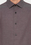 Jack & Jones Parker Melange Long Sleeve Shirt - Winetasting