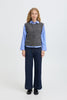 B.Young Omea Vest - Dark Grey Melange