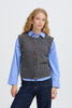 B.Young Omea Vest - Dark Grey Melange