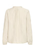 B.Young Ikaia V Neck Long Sleeve Blouse - Birch Melange