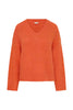 B.Young Millers Long Sleeve Vneck Jumper - Pureed Pumpkin