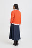 B.Young Millers Long Sleeve Vneck Jumper - Pureed Pumpkin
