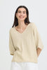 B.Young Mobbe V Neck Jumper - Birch