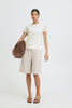 B.Young Taimi Crochet T Shirt - Optical White