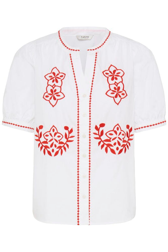 B.Young Imalli Short Sleeve Shirt - Optical White