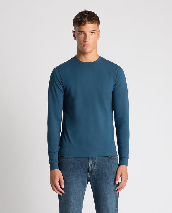 Remus Uomo Long Sleeve Casual Top - Blue Wing 53120_27