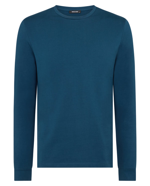 Remus Uomo Long Sleeve Casual Top - Blue Wing 53120_27