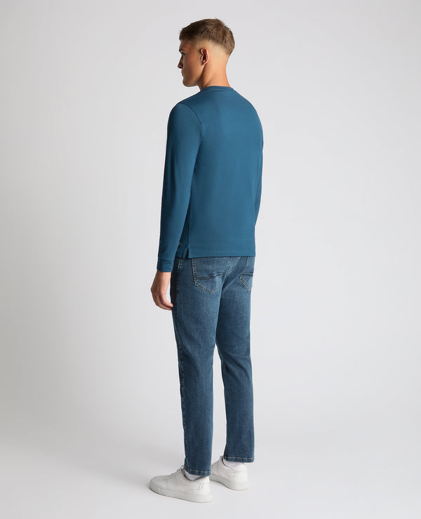 Remus Uomo Long Sleeve Casual Top - Blue Wing 53120_27