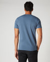 Remus Uomo Short Sleeve Casual Top - Air Force Blue 53121/25