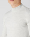 Remus Uomo Long Sleeve Turtle Neck Sweater - Silver Grey 53889/02