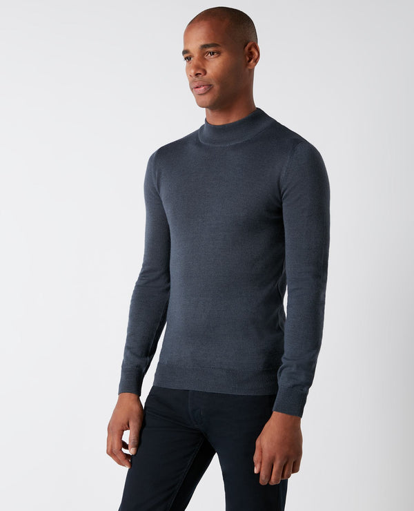 Merino wool turtle top neck