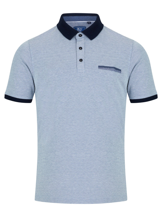 Daniel Grahame Drifter Short Sleeve Polo - Blue [Size L]