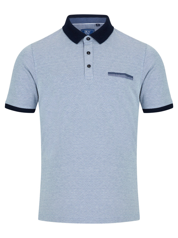 Daniel Grahame Drifter Short Sleeve Polo Shirt Blue