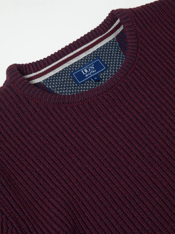 DG's Drifter Long Sleeve Sweater - Dark Red 55337/67