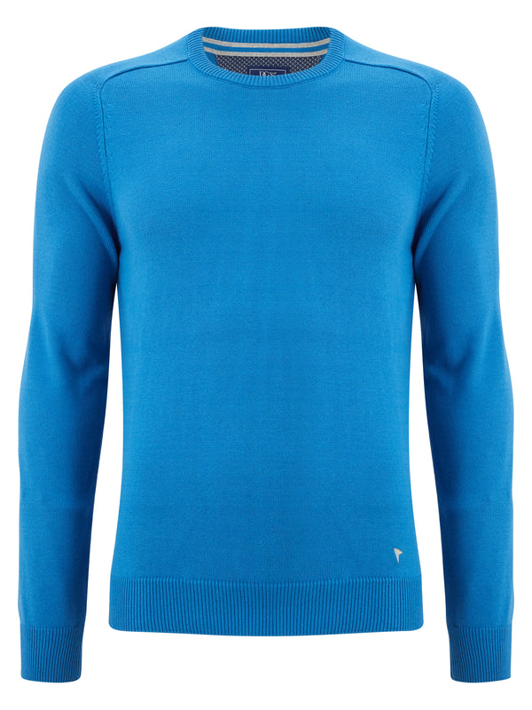 Daniel Grahame Drifter Crew Neck Sweater - Blue