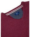 Daniel Grahame Drifter V-Neck Knit 55610/65 - Wine
