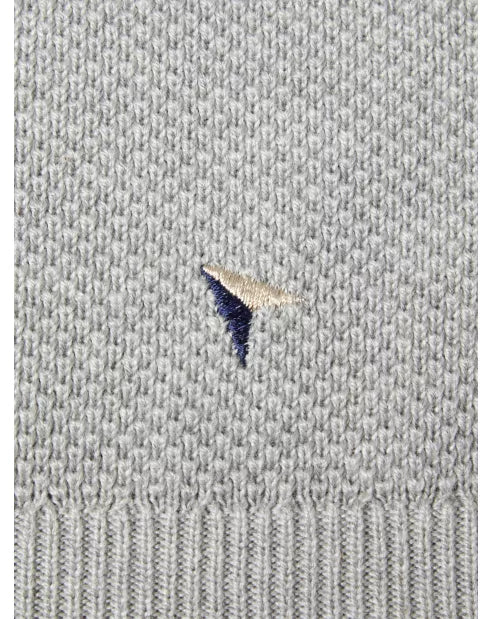 DG'S Drifter Crew Neck Sweater - Light Grey 55620/02