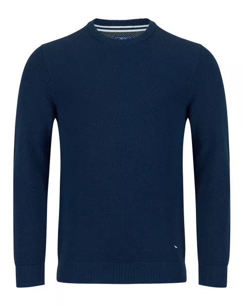 Daniel Grahame Drifter Crew Neck Sweater - Dark Blue 55620/29