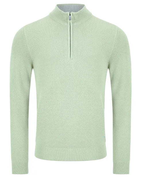 DG's Drifter Halfzip Knit - Pale Green 55630/30