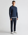 Remus Uomo Long Sleeve Half Zip Sweater - Indigo